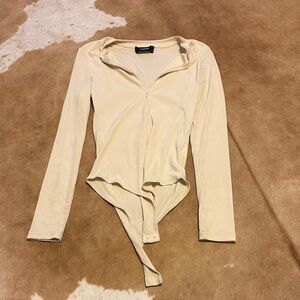 Cider Cream Long Sleeve Bodysuit